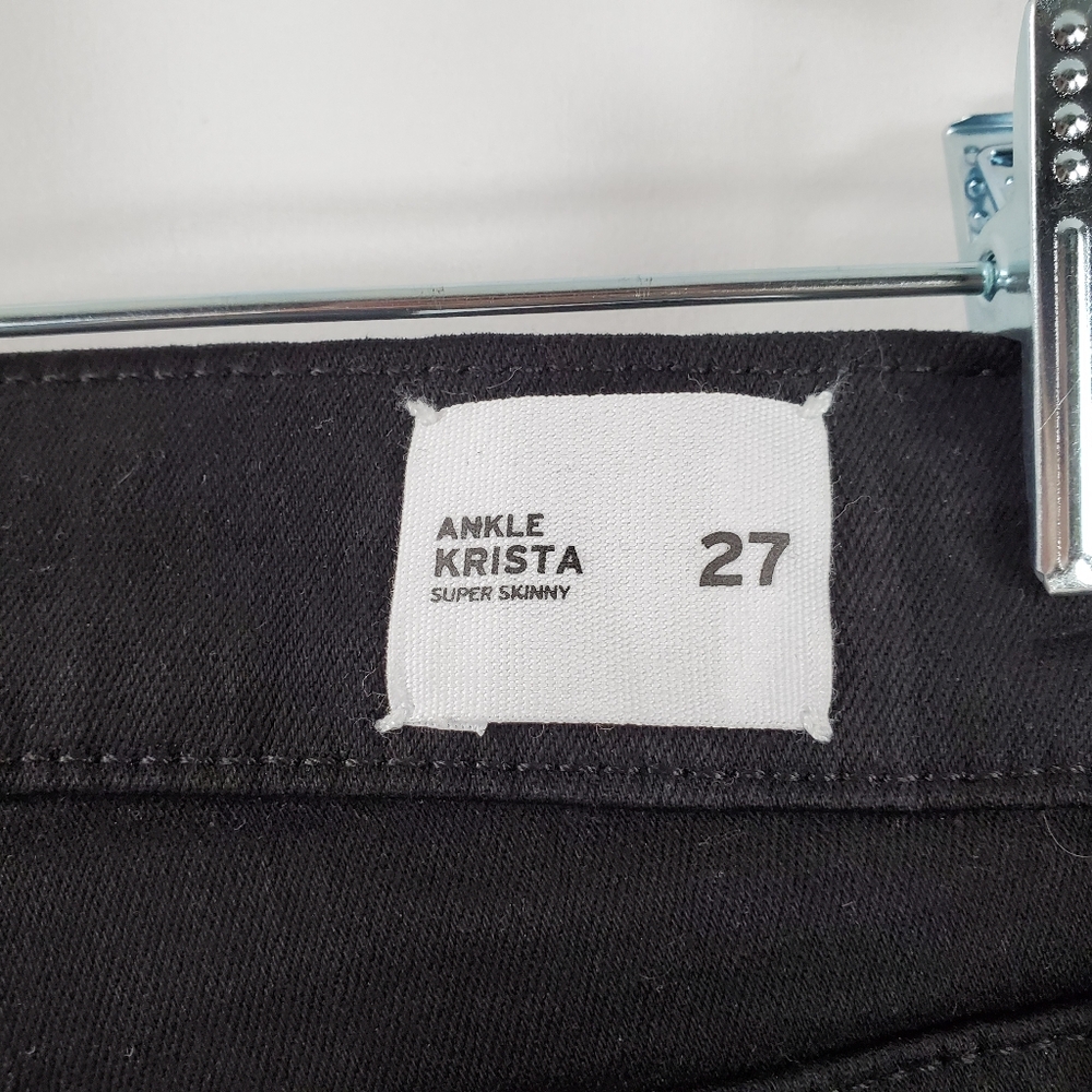 Hudson Krista Super Skinny Ankle Denim Jeans Black - Picture 11 of 11